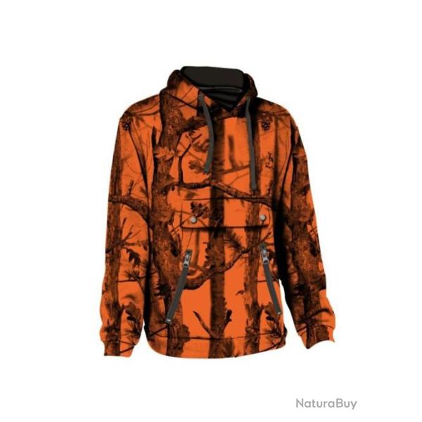 SWEATSHIRT A CAPUCHE PERCUSSION GHOSTCAMO