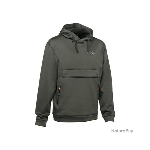 SWEATSHIRT A CAPUCHE PERCUSSION KAKI