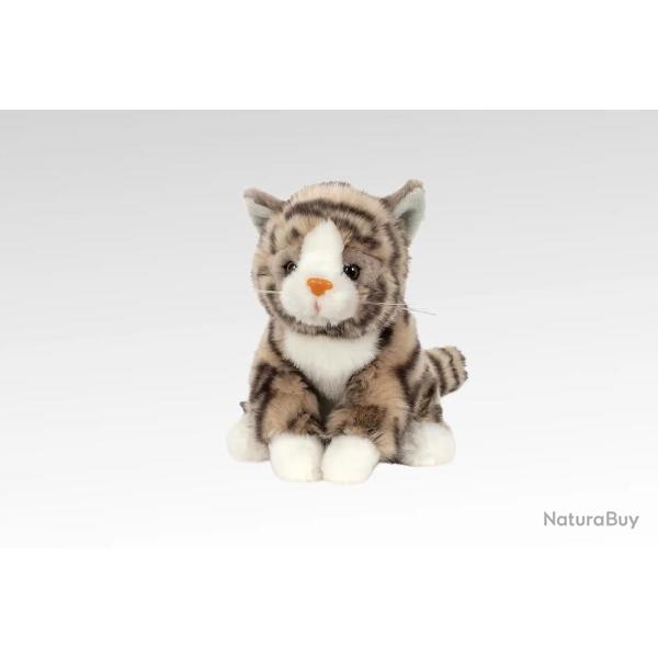 Peluche Chat tigr� gris 20 cm