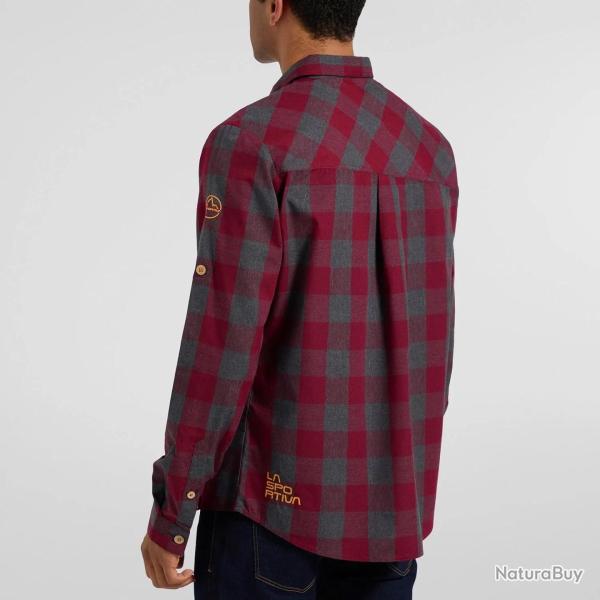 La Sportiva Chemise Andes LS Shirt Man Carbon/Hawaiian Sun XXL