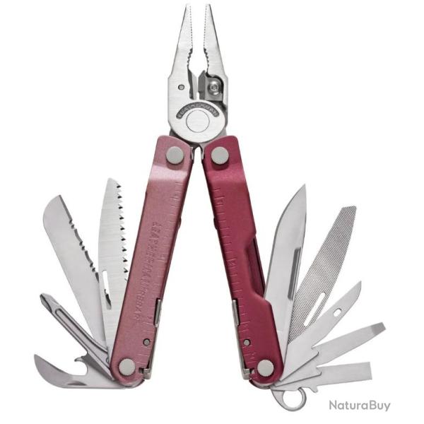 LEATHERMAN REBAR Couteau multifonctions Heathered Cranberry
