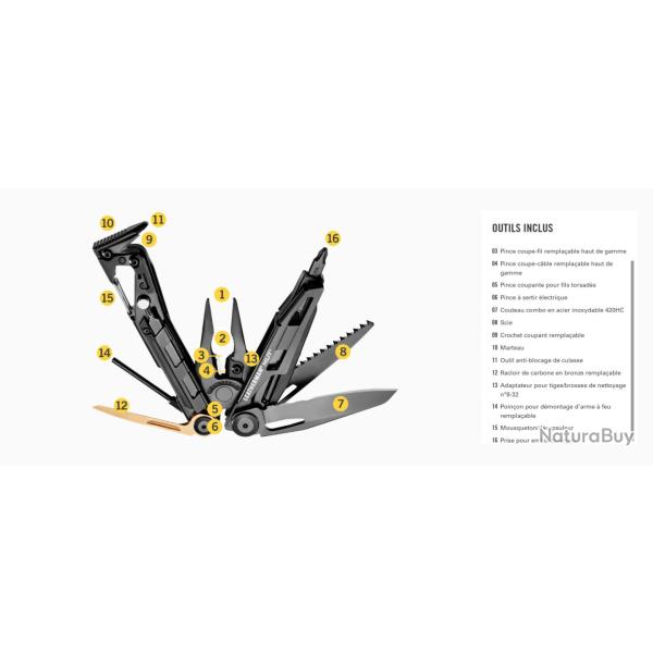 LEATHERMAN MUT eod couteau multifonction BLACK