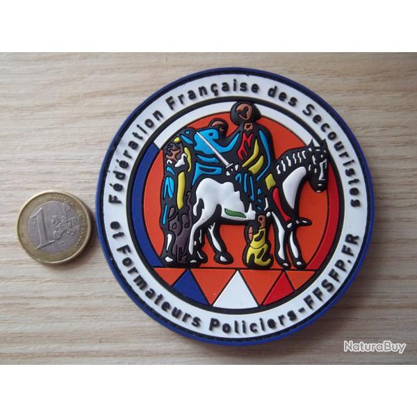 Obsolte !! insigne cusson patch PVC fdration Franaise des secouristes police