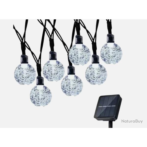 Guirlande Solaire Ext�rieur Cristal 8 Modes �tanche IP65 F�te Jardin Blanc 22 m - 200 led