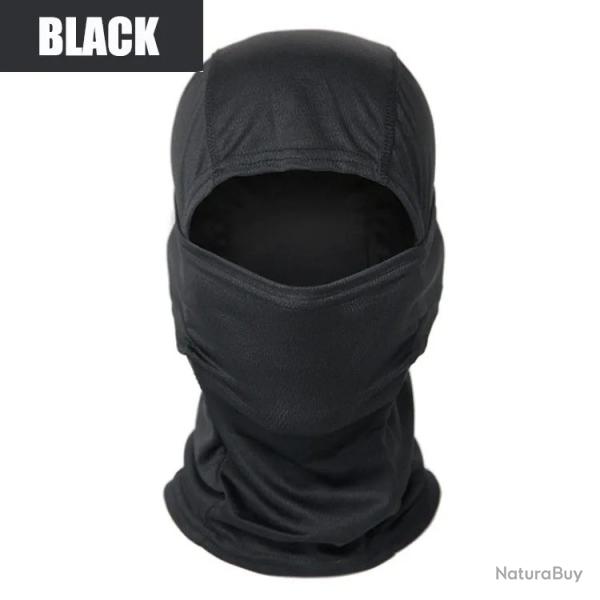 Masque intgral CamSolomon Dulbalaclava, couverture de bouclier, cyclisme chasse Noir