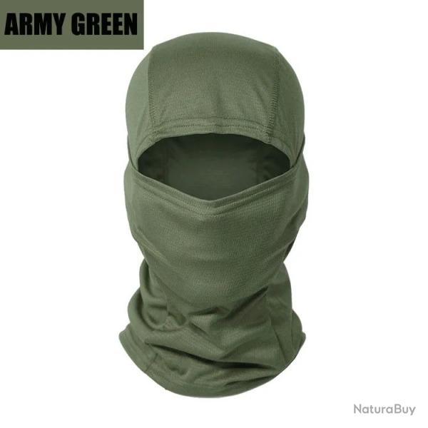 Masque intgral CamSolomon Dulbalaclava, couverture de bouclier, cyclisme chasse Vert