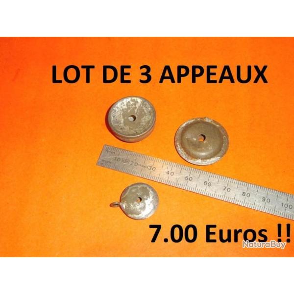 lot de 3 appeaux � 7.00 Euros !!!!! - VENDU PAR JEPERCUTE (D22C156)