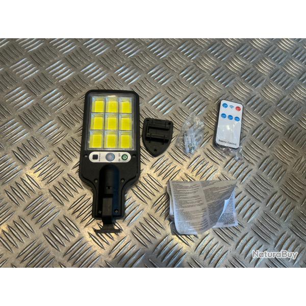 lampe murales eclairage exterieure capteur mouvement solaire led 9COB jardin mur terrasse all�e cour