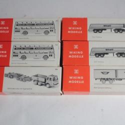 WIKING MODELS 6 boîtes Camion Bus miniature