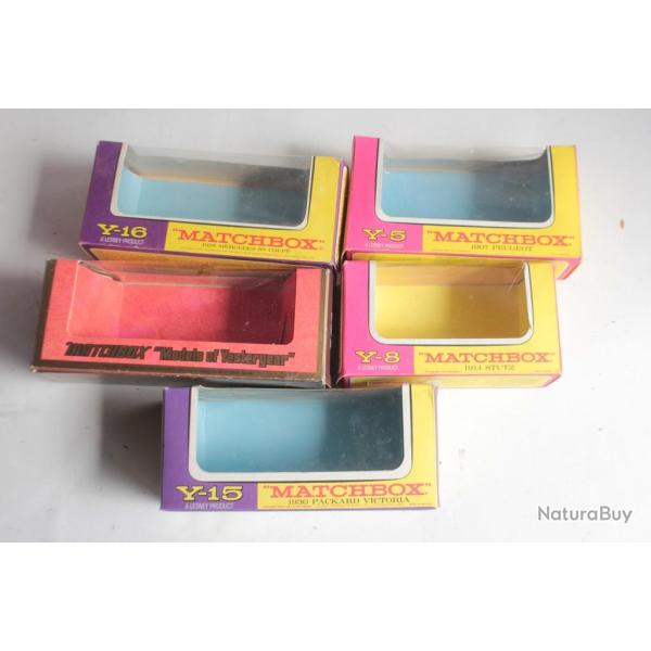 MATCHBOX 5 botes Voiture miniature