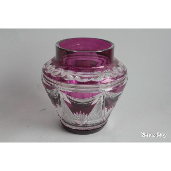 VAL ST LAMBERT Vase cristal taill� Alexandra