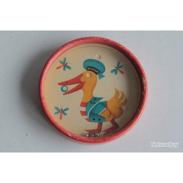 Ancien Jeu d'adresse de poche Canard Neptun