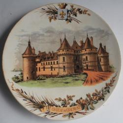 Assiette faïence Sarreguemines Château de Chaumont