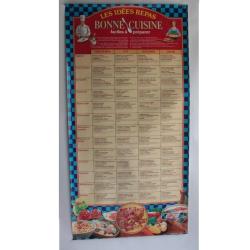 Poster publicitaire LUSTUCRU idée repas bonne cuisine 4 saisons