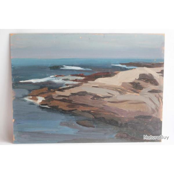 Tableau peinture Pierre Louis AYMAR Bord de mer