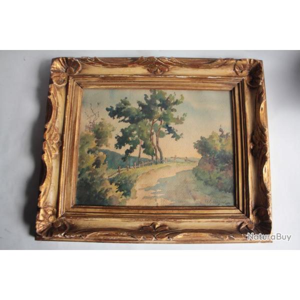 Aquarelle Paysage Th�r�se Rostagnat