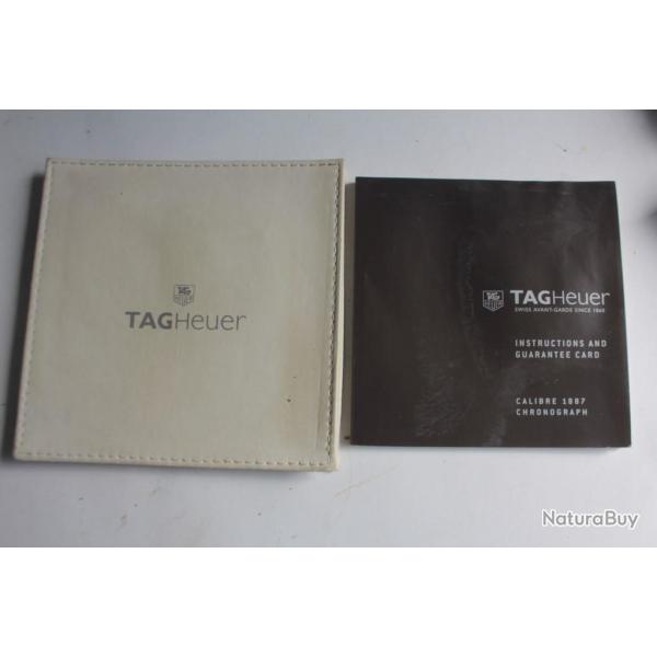 TAG HEUER livret notice montre Calibre 1887 Chronograph