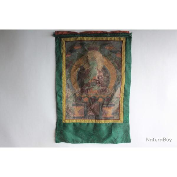 Peinture � l'huile sur toile thangka Bouddha Bouddhisme tib�tain