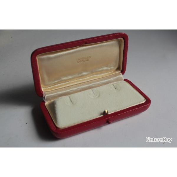 LOMBARD crin pour bijoux cuir rouge