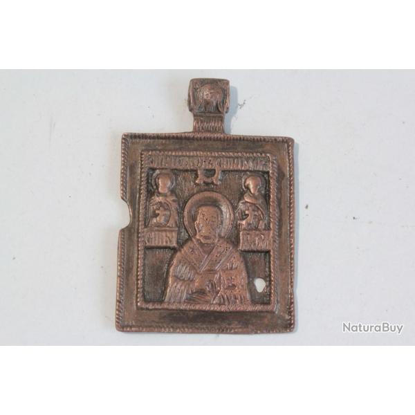 Pendentif Icne orthodoxe bronze Disis