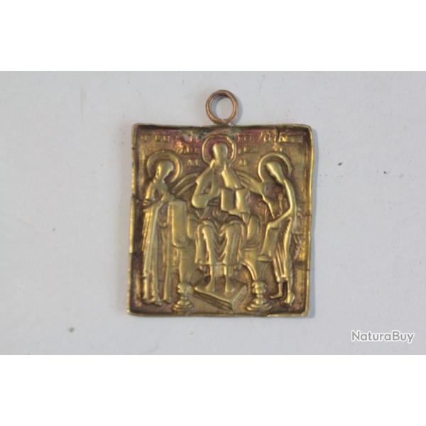Pendentif Icne orthodoxe bronze Disis