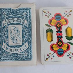 Jeu de cartes Jass Suisse N° 40D Doppelköpfig J. Müller & Cie