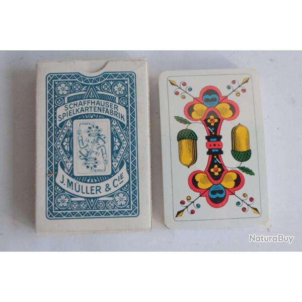 Jeu de cartes Jass Suisse N 40D Doppelkpfig J. Mller & Cie