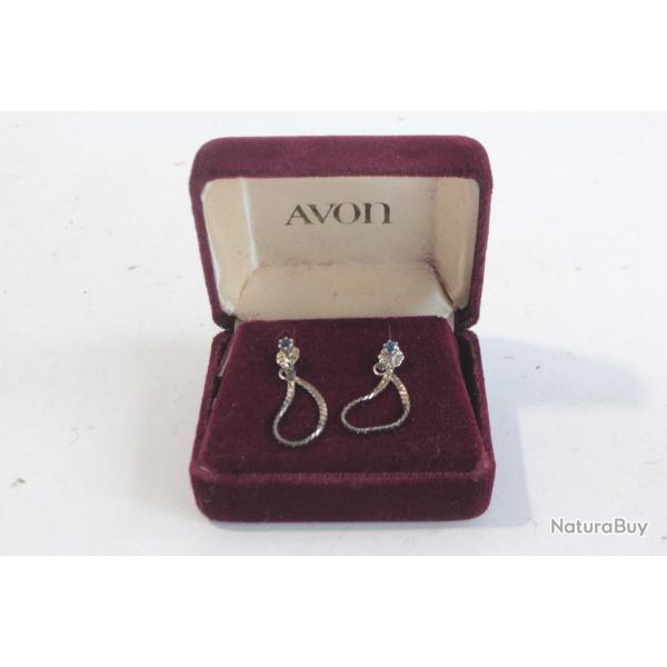 Boucles d'oreilles argent Avon