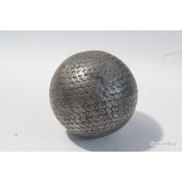 Boule De Pétanque Vintage Sportcraft Rivoli – 113 Mm, Design Cercle Noir, Authentique Et Pleine De Caractère