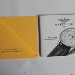 BREITLING livret notice montre Navitimer Montbrillant
