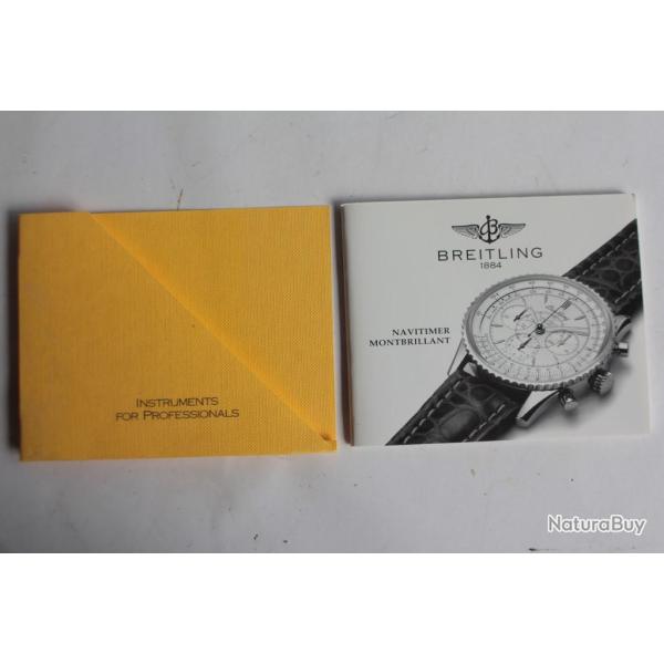 BREITLING livret notice montre Navitimer Montbrillant