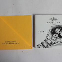 BREITLING livret notice montre Chono Colt