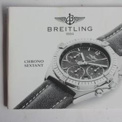 BREITLING livret notice montre Chrono Sextant