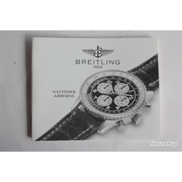 BREITLING livret notice montre Navimeter Airborn