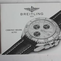 BREITLING livret notice montre Chrono Shark Auto