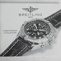 BREITLING livret notice montre Chronomat Longitude