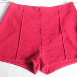 HERMES Short coton rouge T38 Femme