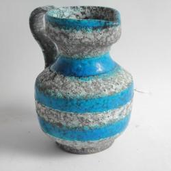 Pichet céramique Fat Lava bleu