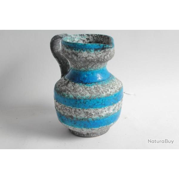 Pichet cramique Fat Lava bleu