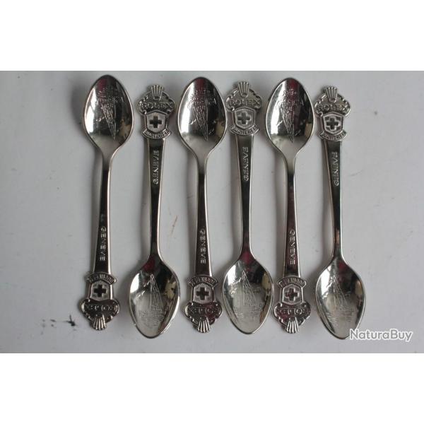 ROLEX Six Cuill�res � moka montres Rolex Gen�ve Croix Suisse