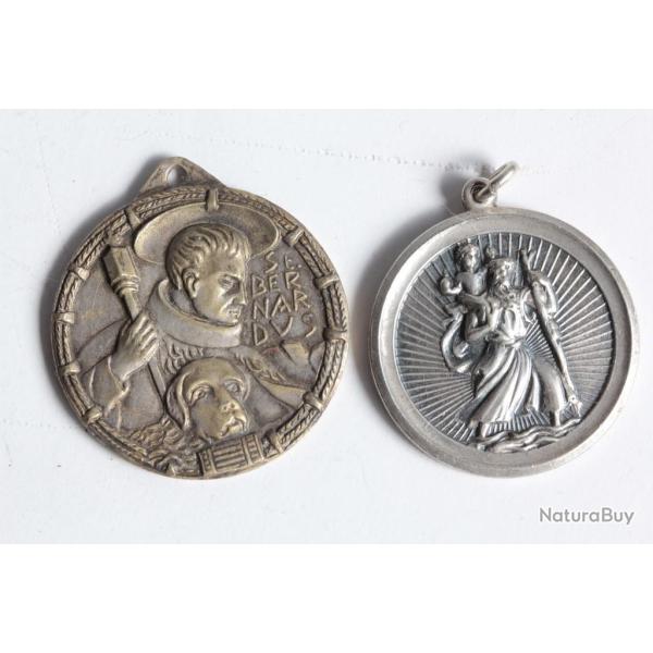 2 Mdailles Saint Christophe