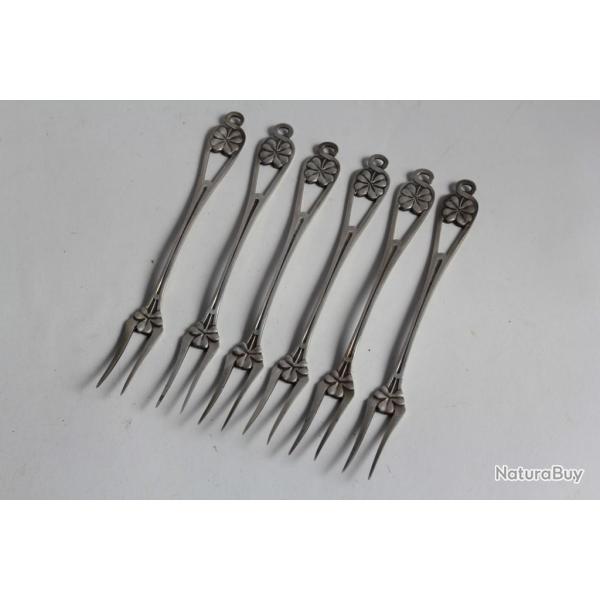 Petites fourchettes Fratii Roller Bucarest Roumanie Trfle Art Nouveau