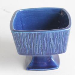 Petite coupe c&eacute;ramique &eacute;maill&eacute;e bleu R&ouml;ssler Suisse