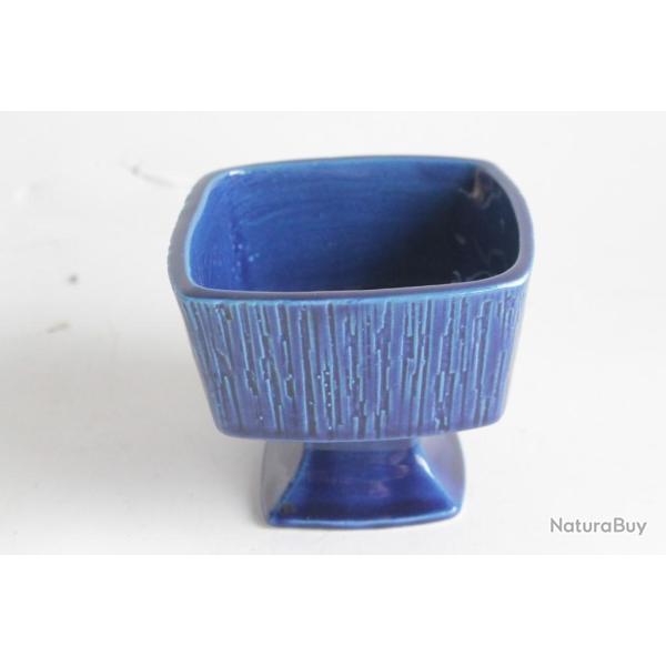 Petite coupe c�ramique �maill�e bleu R�ssler Suisse