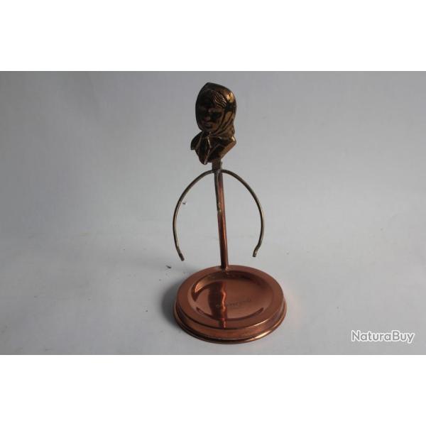 Ancien Porte montre de gousset baguier cuivre