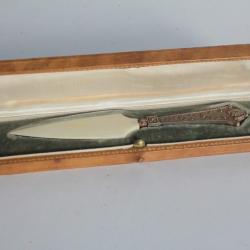 Ouvre lettre Coupe papier argent Art Nouveau