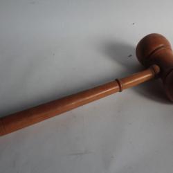 Ancien marteau de juge noyer