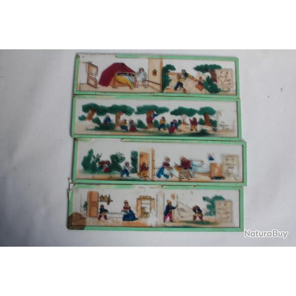 Plaques verre Lanterne magique Le petit poucet