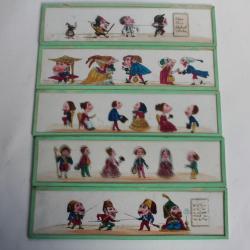 Plaques verre Lanterne magique personnages