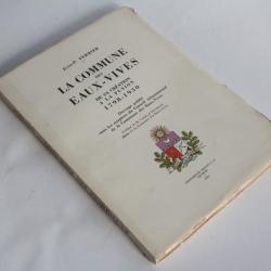 Commune Eaux-Vives Ferrier 1931 Suisse dédicacé maire Camille Rochette
